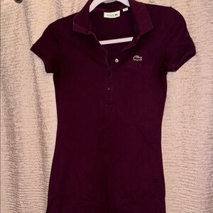 Lacoste Deep Burgundy Polo dress